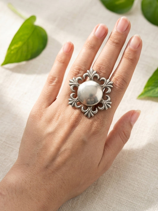 MOHINI - German Silver Ring