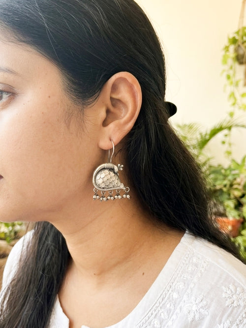 MOR - German Silver Daily Wear Dangler Earring