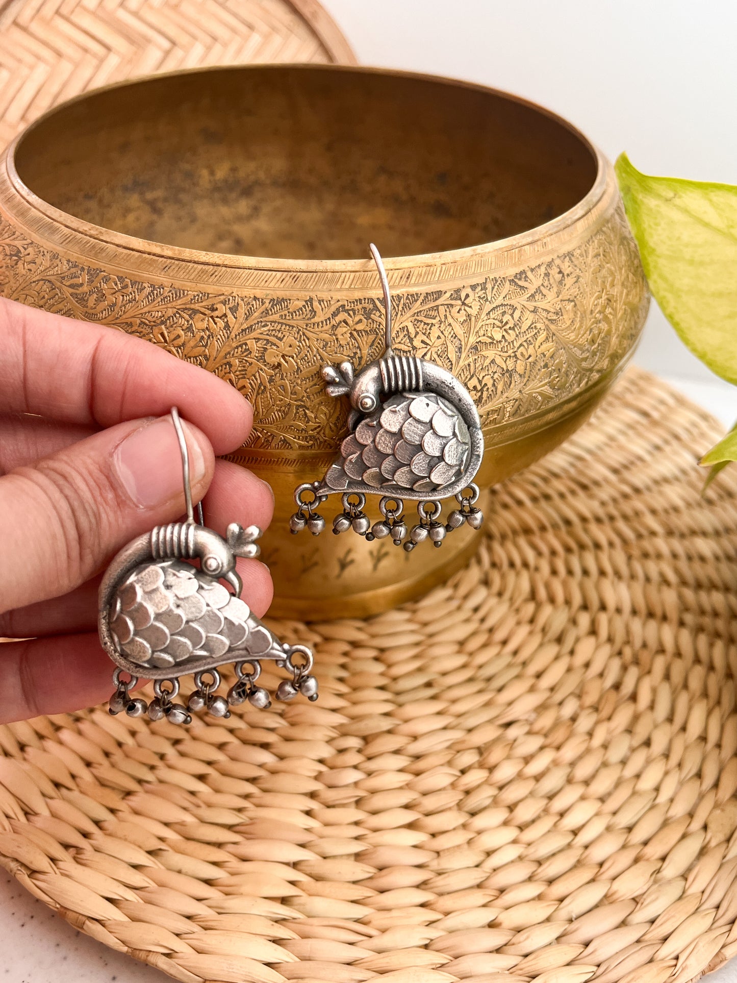 MOR - German Silver Daily Wear Dangler Earring