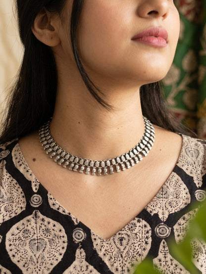 MUKTI - German Silver Neckpiece