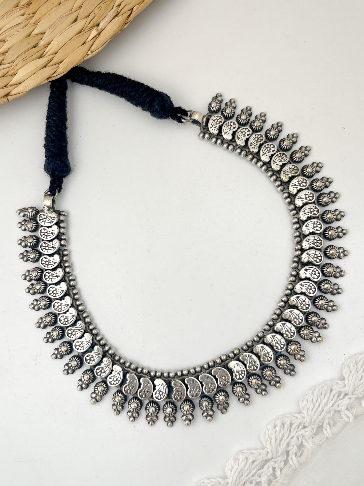 NUPUR - Silver Plated Brass Ghungroo Short Neckpiece