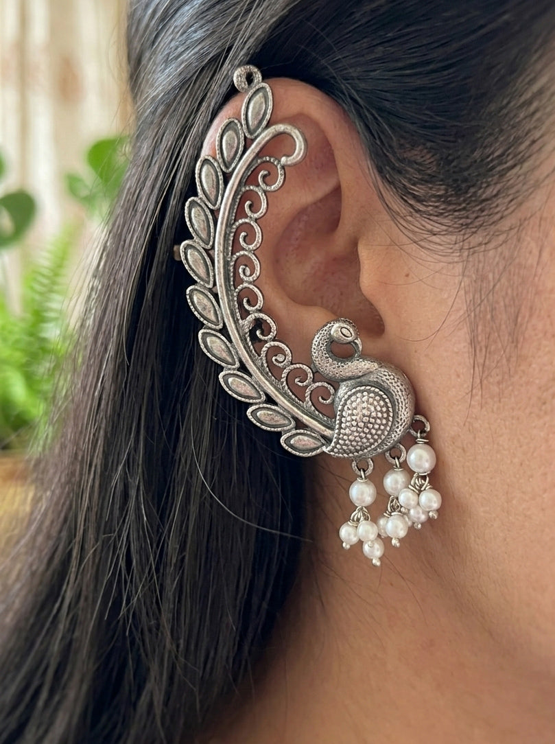 PALKI - Silver Plated Brass Earcuff