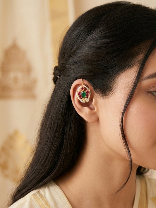 PARO - Kundan Work Gold Bugdi