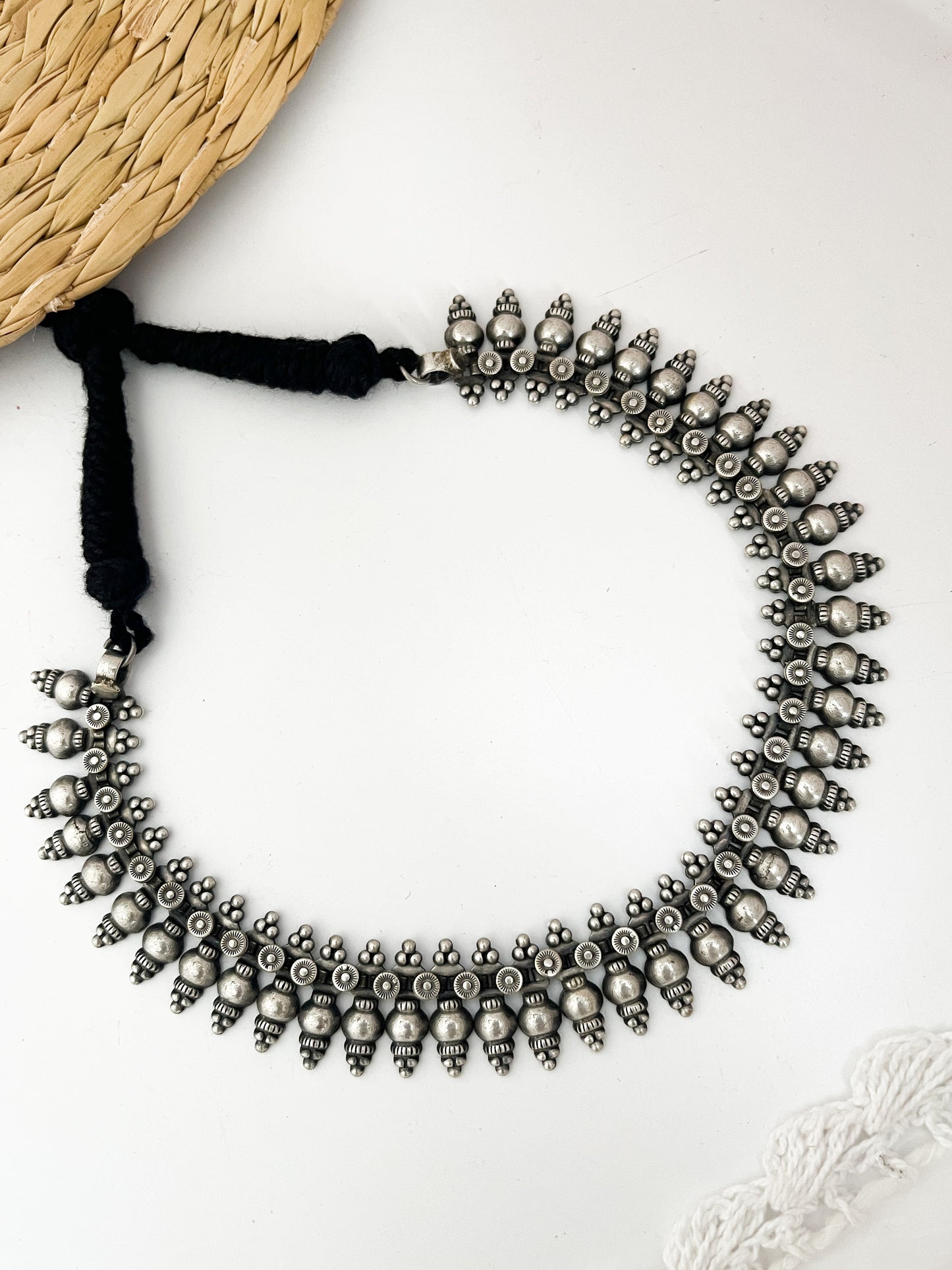 PARTHIVI - Brass Silver Plated Neckpiece