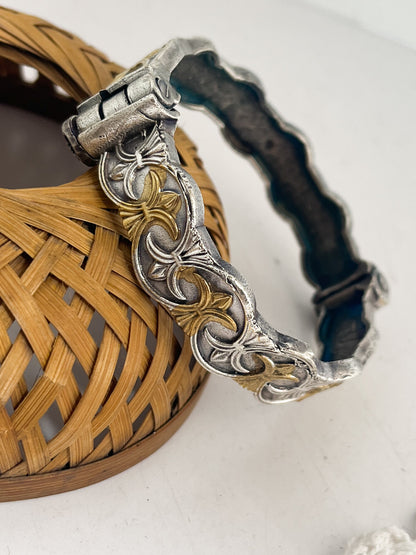 PRERNA - Dual Tone Brass Kada Bangle.