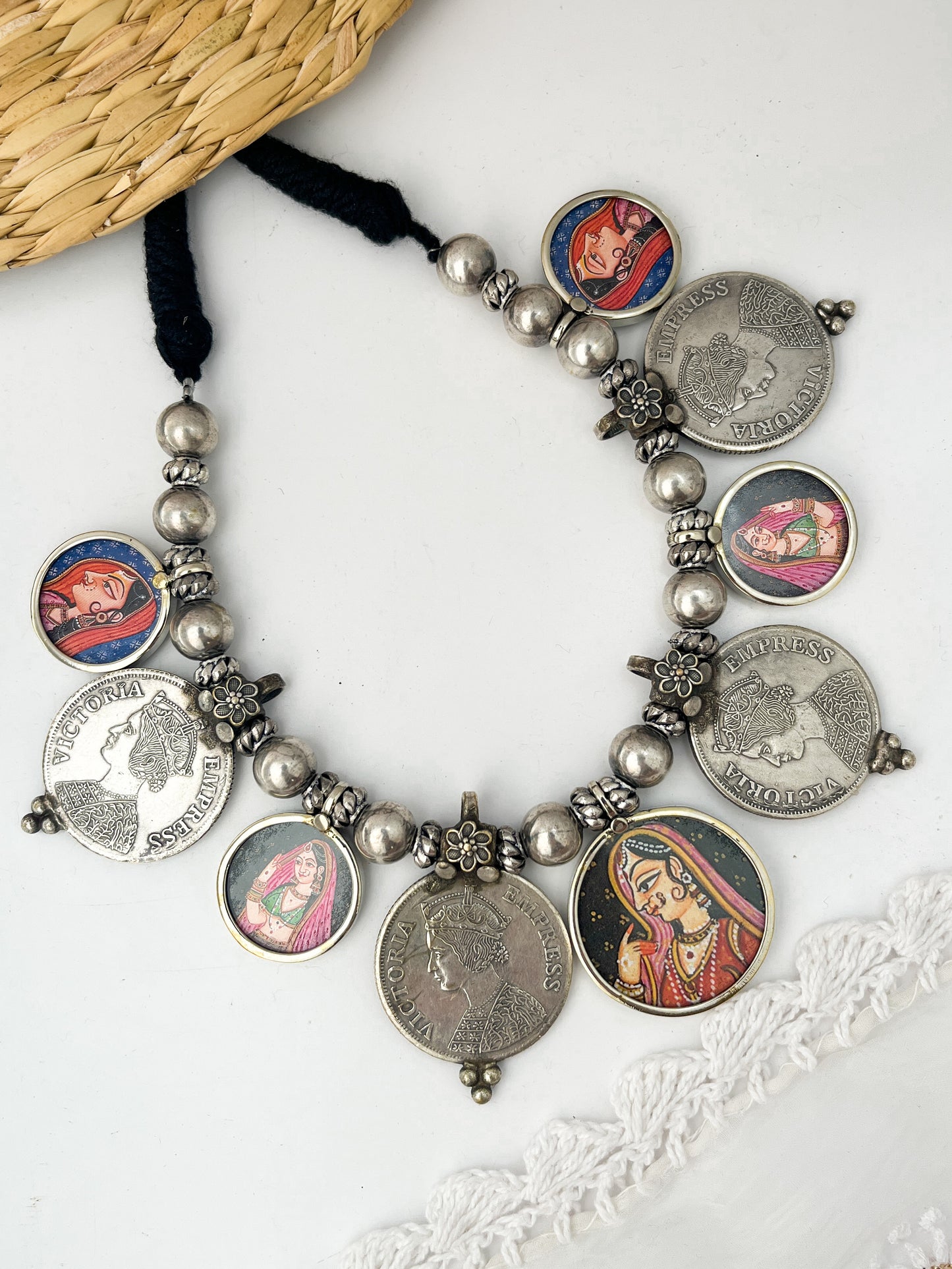 RANI - Silver Plated Brass Rani Locket Neckpiece