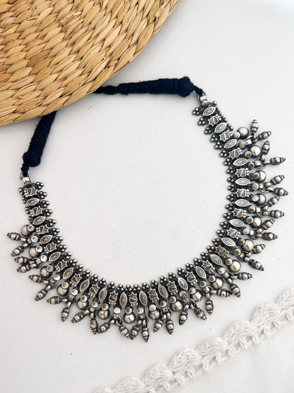 RIDHVI - Brass With Silver Plating Neckpiece