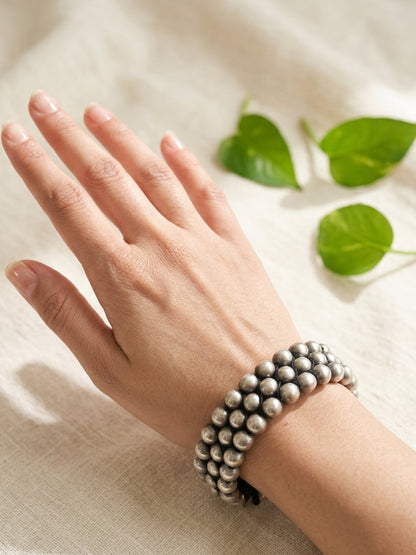 SARA- Brass Moti Bracelet