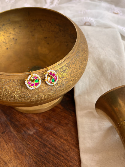 URJA - Kundan Work Gold Bugdi Pink