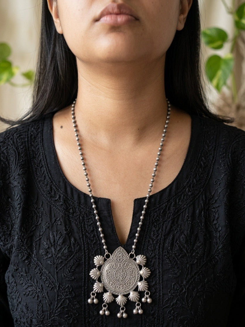 YAMUNA - Brass Long Neckpiece