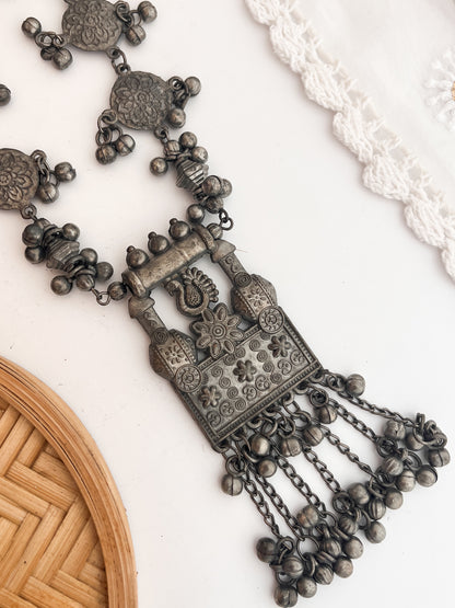YESHA - Black Polish German Silver Neck Piece